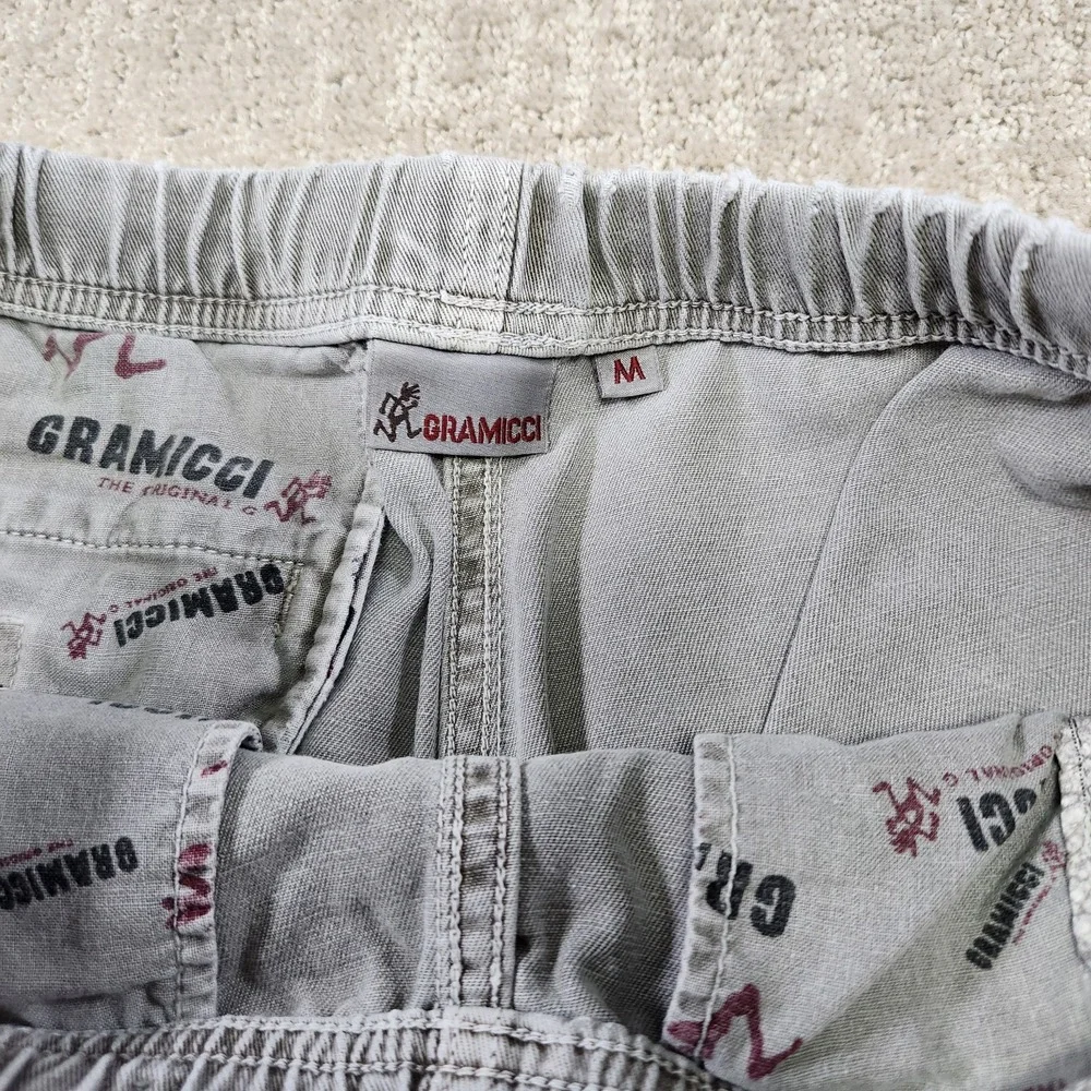 Gramicci Shorts Men Medium Vintage G Series Climber Gray Gorpcore Hiking Belted